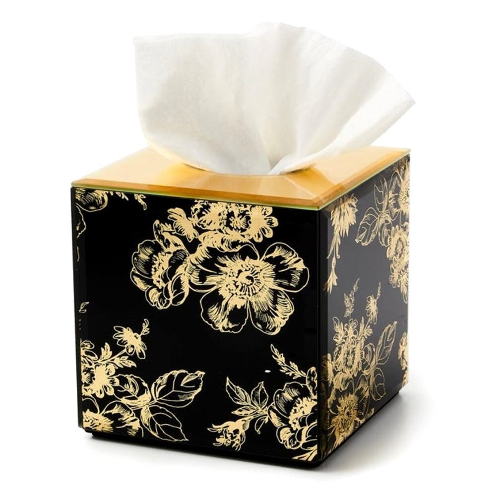 Brand New Mackenzie-Childs Twilight Toile Boutique Tissue Box Cover
